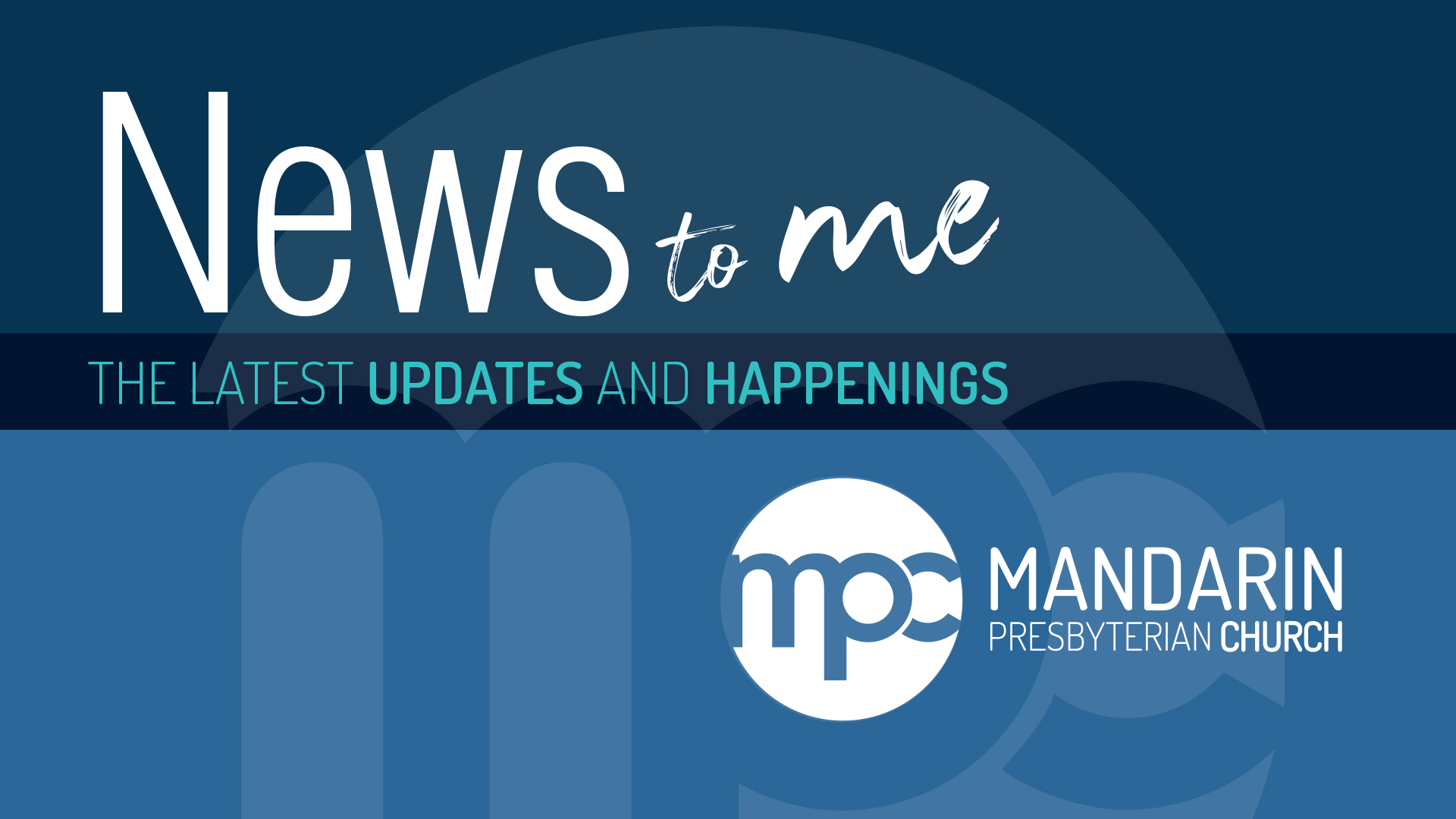 Get our MPC E-mail Newsletter!
Sign up for our weekly e-news, 'News to Me,' for MPC's latest updates and happenings. 
